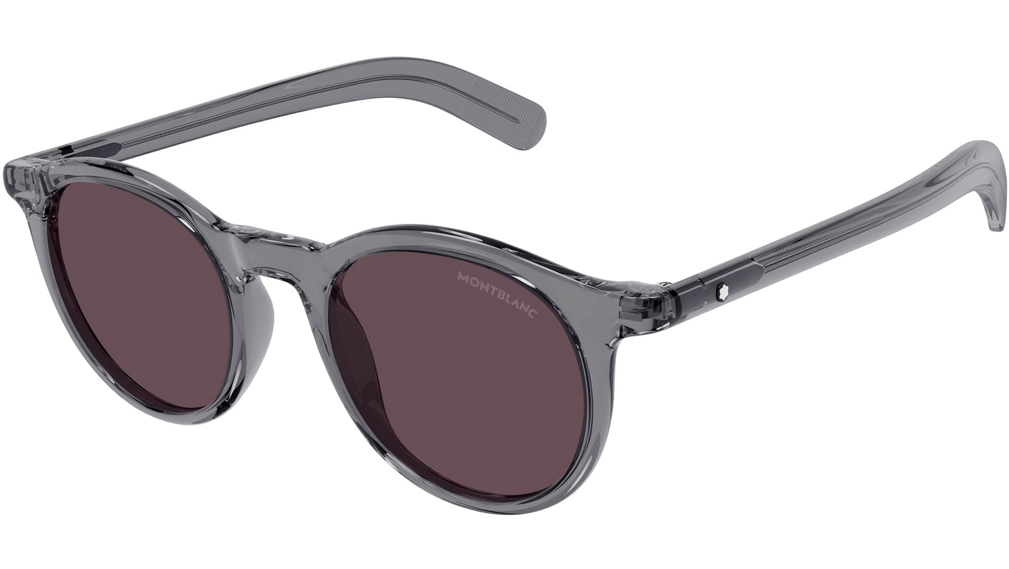 Occhiali da sole MONTBLANC MB0353S Shiny transparent grey