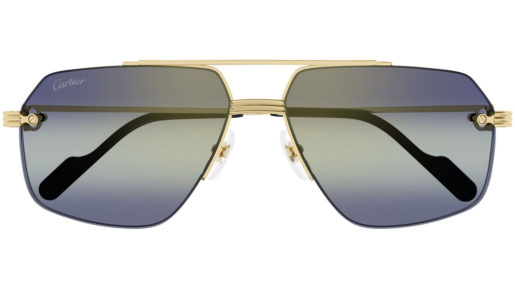 Occhiali da sole CARTIER CT0426S Smooth golden finish