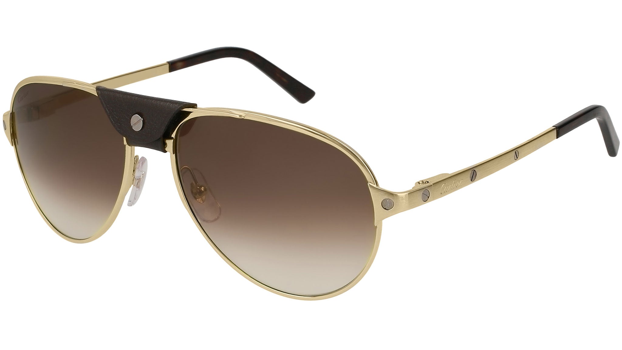 Occhiali da sole CARTIER CT0034S Satine or pale brown