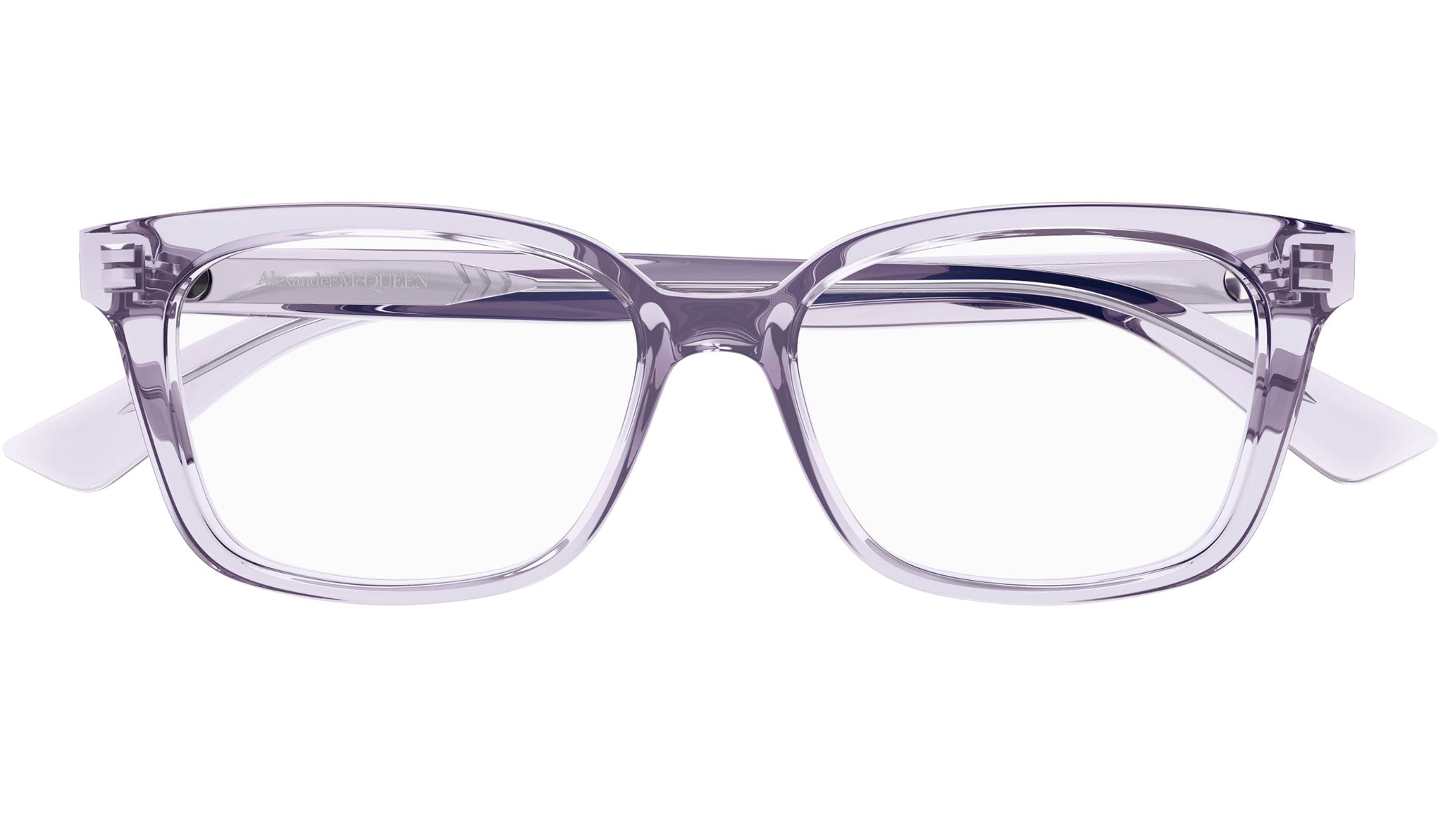 Occhiali da vista ALEXANDER MCQUEEN AM0464O Shiny transparent pastel violet