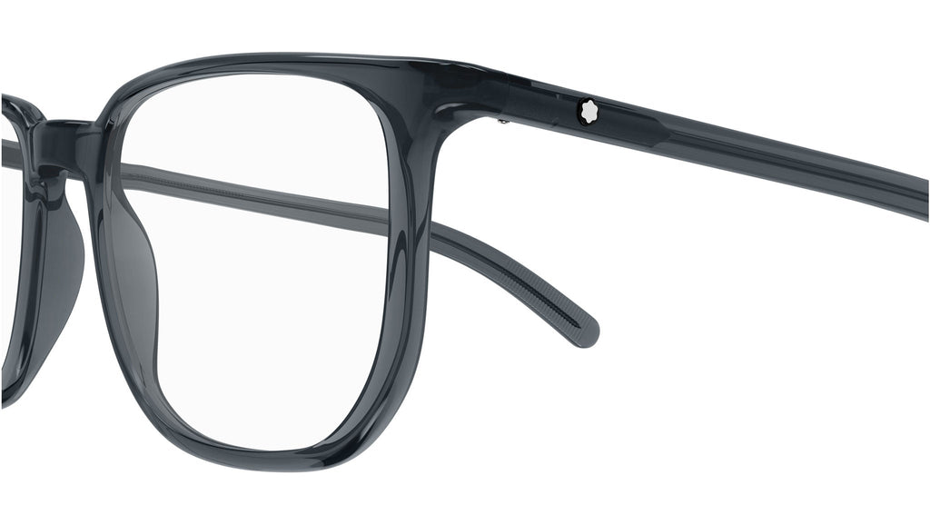 Occhiali da vista MONTBLANC MB0388O Shiny transparent dark grey