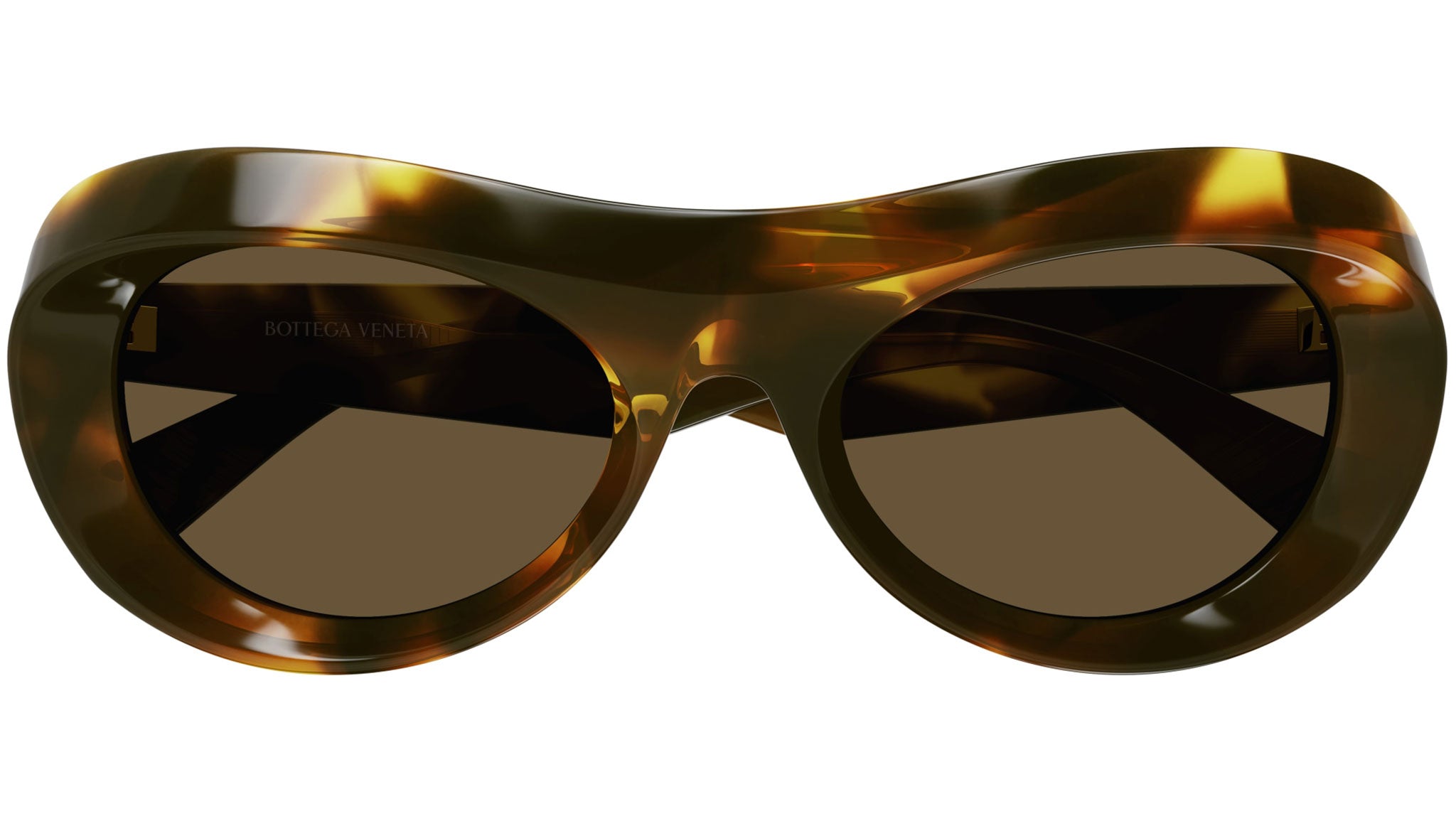 Occhiali da sole BOTTEGA VENETA BV1284S Shiny macro squared spotted havana