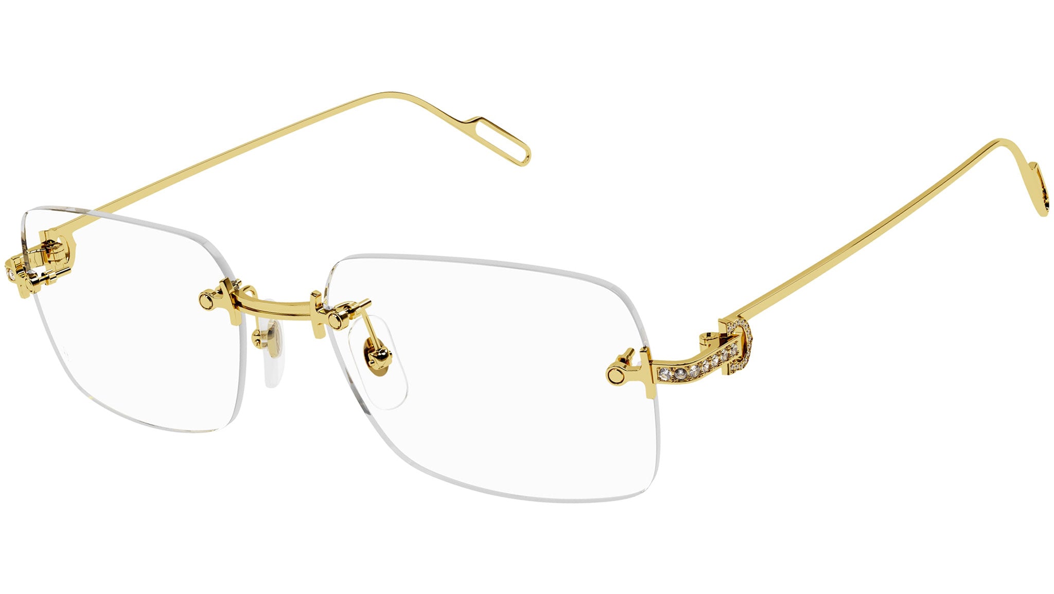 Occhiali da vista CARTIER CT0421O Yellow solid gold