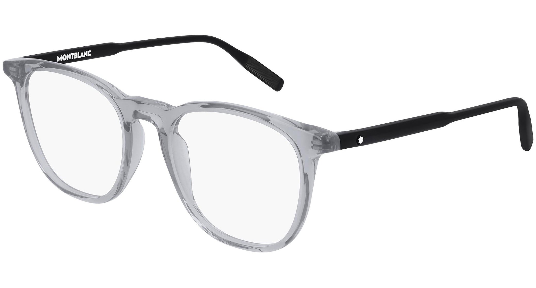 Occhiali MONTBLANC MB0010O Shiny transparent cool grey