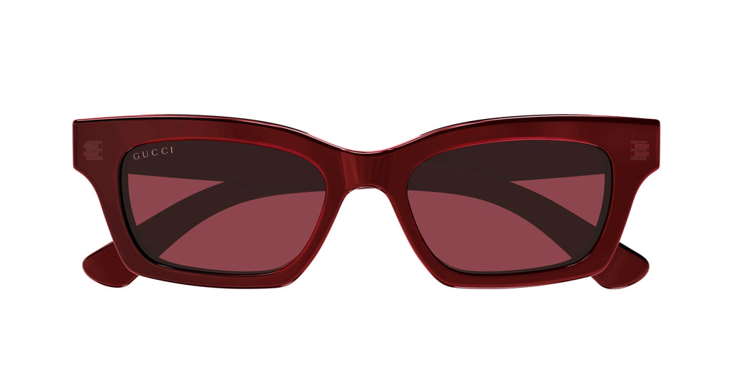 Occhiali da sole GUCCI GG1790S Shiny bilayer transparent red + solid burgundy