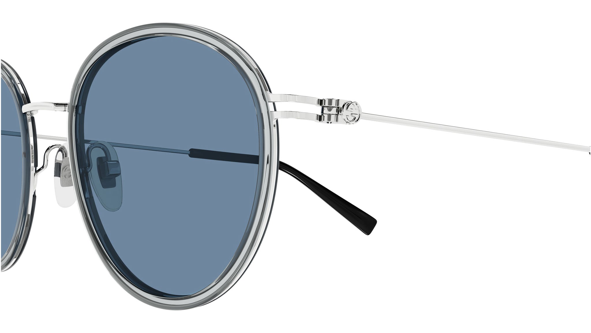 Occhiali da sole GUCCI GG1849S Shiny transparent cloudy grey