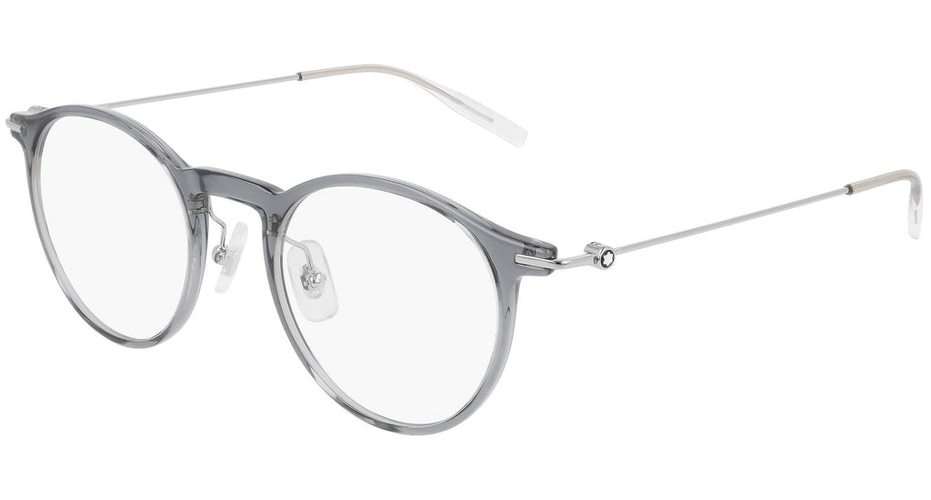 Occhiali da vista MONTBLANC MB0099O Shiny transparent grey copy of ab2884 mazzucchelli