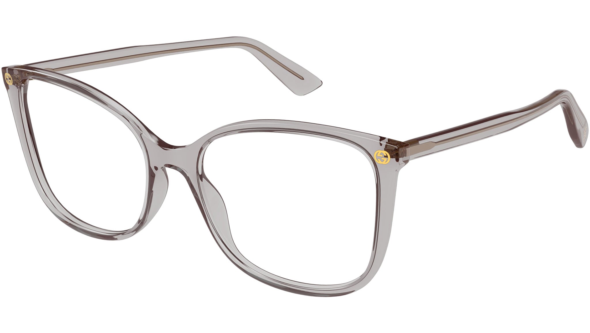 Occhiali da vista GUCCI GG0026O Shiny transparent taupe
