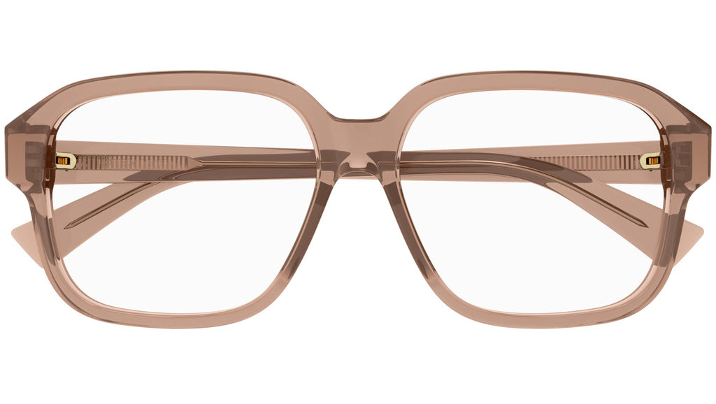 Occhiali da vista BOTTEGA VENETA BV1295O Shiny transparent amber brown