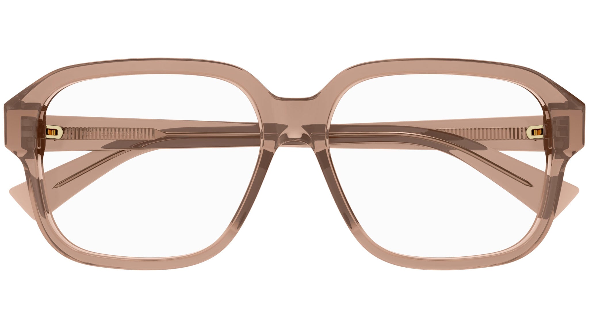 Occhiali da vista BOTTEGA VENETA BV1295O Shiny transparent amber brown