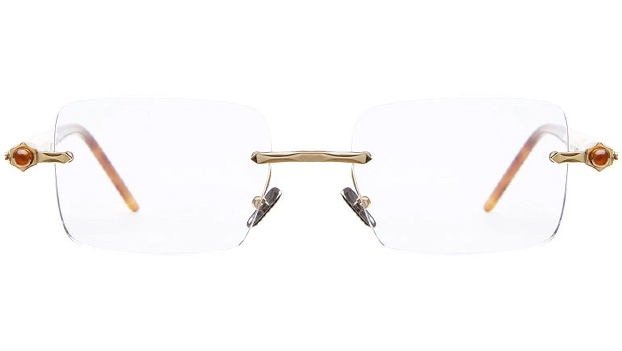 Occhiali da vista KUBORAUM P56 Gold tortoise and cream