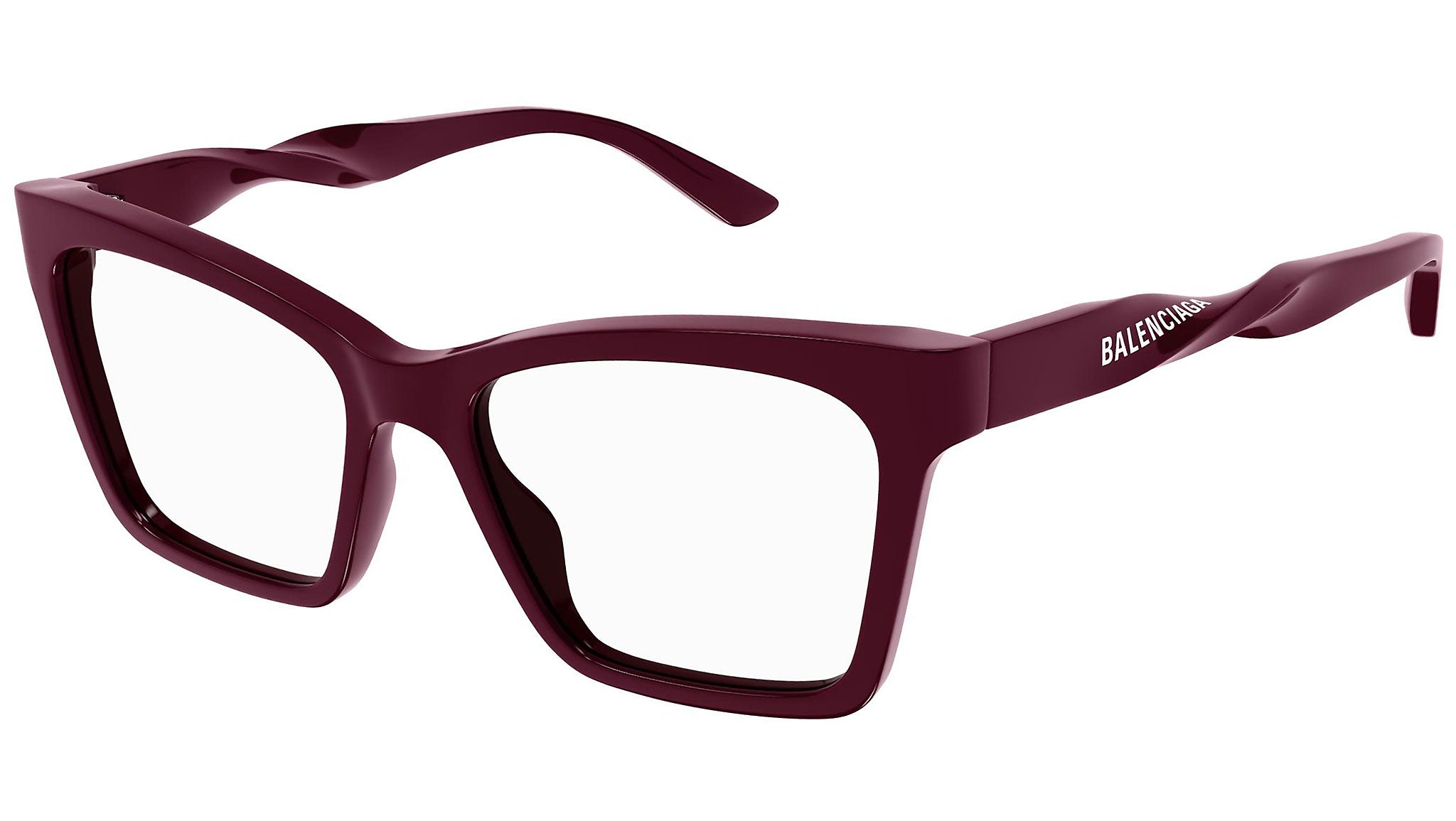 Occhiali da vista BALENCIAGA BB0210O Shiny solid burgundy