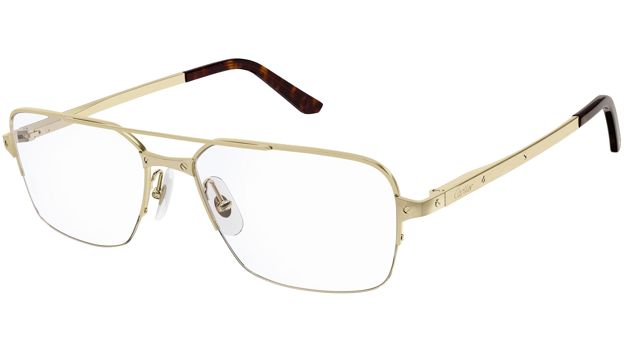Occhiali da vista CARTIER CT0308O Smooth and brushed golden finish