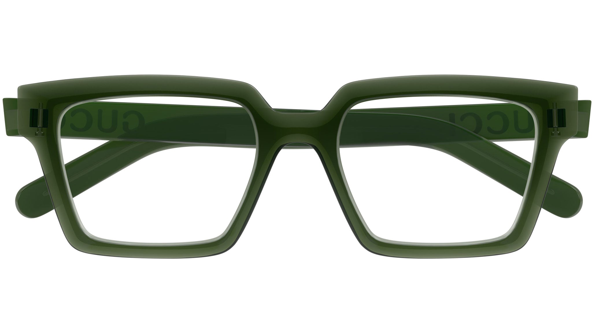 Occhiali da vista GUCCI GG1725O Shiny transparent dark green - shiny transparent cloudy grey