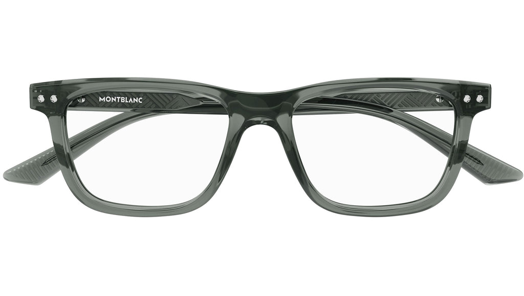 Occhiali da vista MONTBLANC MB0322O Shiny transparent grey