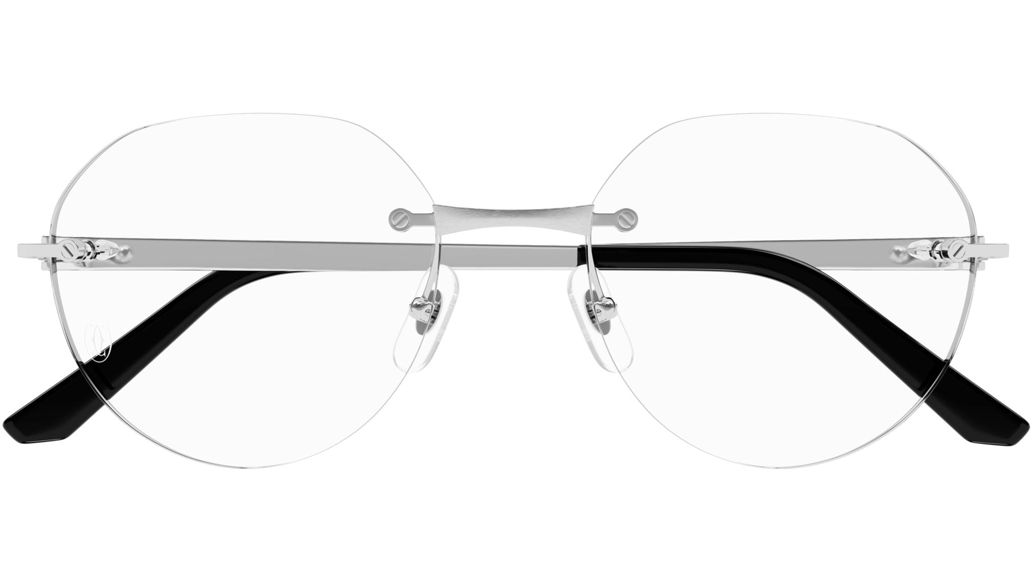Occhiali da vista CARTIER CT0408O Smooth platinum finish