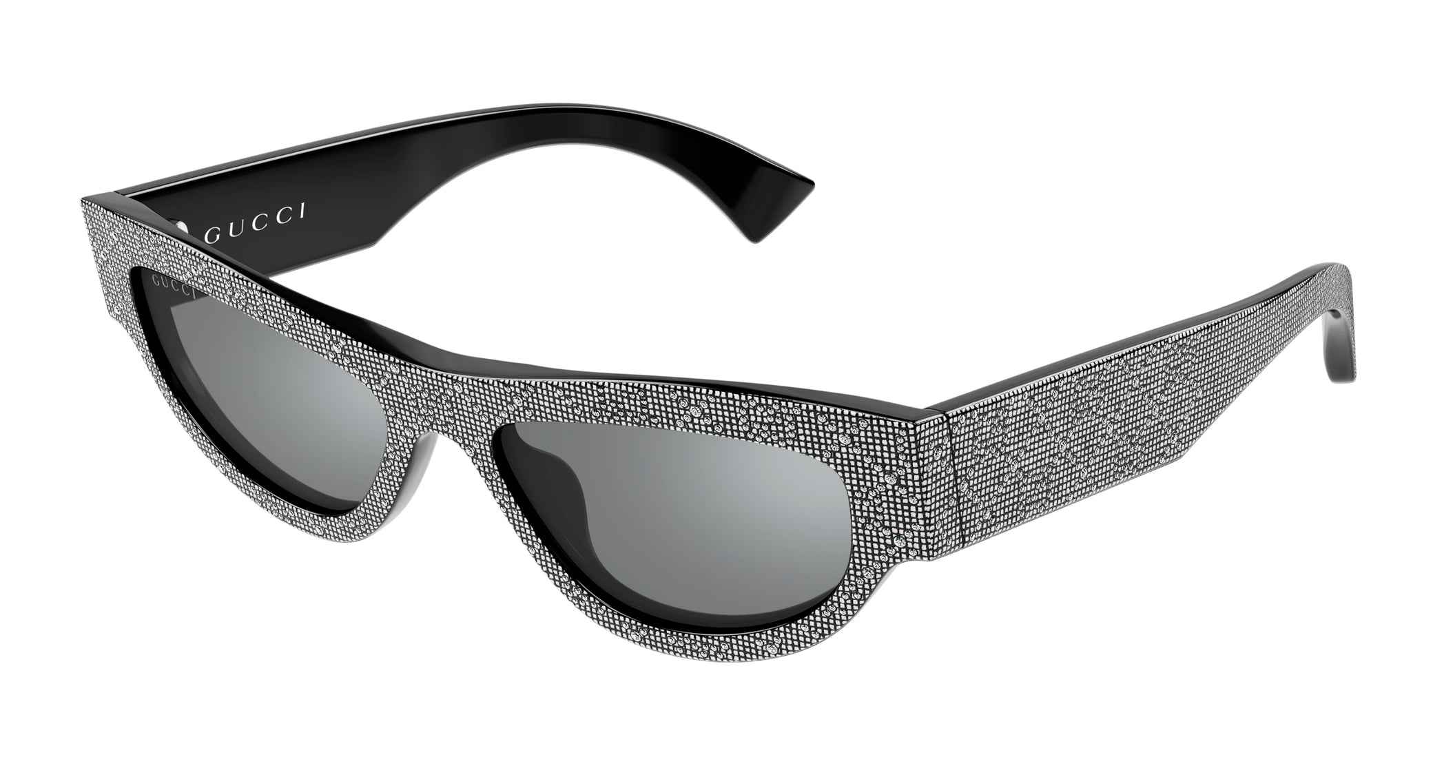 Occhiali da sole GUCCI GG1834S Shiny black with crystal strass shiny silver