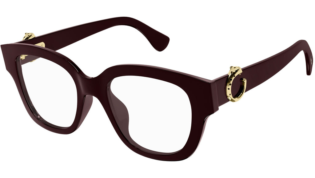 Occhiali da vista CARTIER CT0566O Shiny solid dark wine red