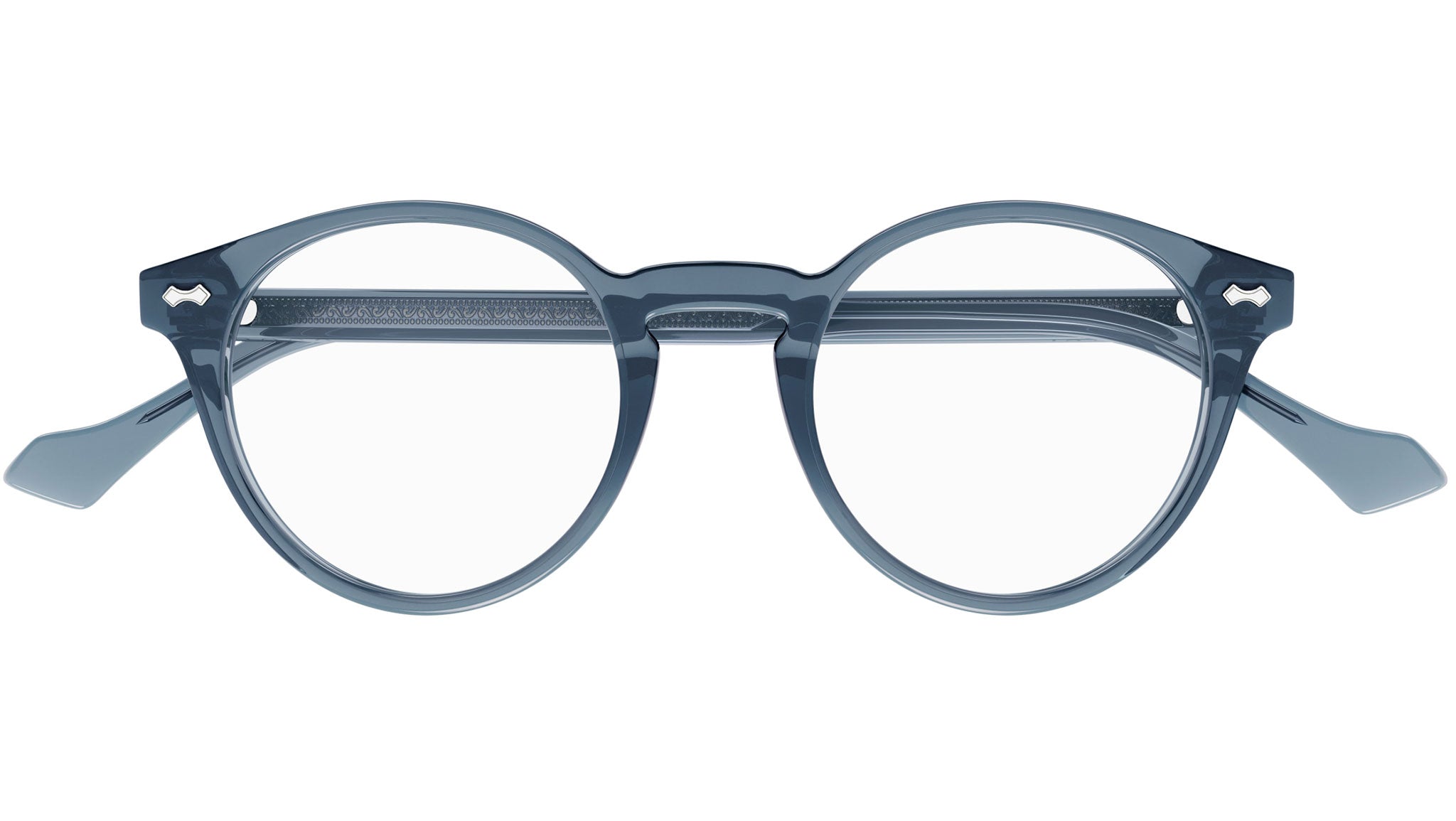 Occhiali da vista GUCCI GG0738O Shiny transparent dusty blue