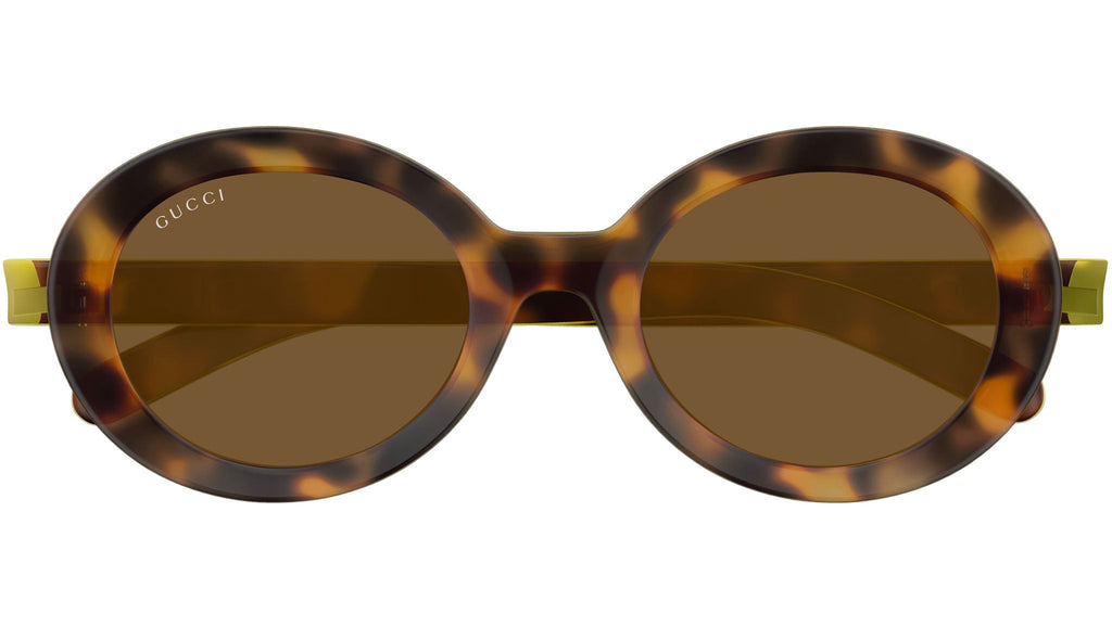 Occhiali da sole GUCCI GG1722SA Shiny spotted havana + yellow