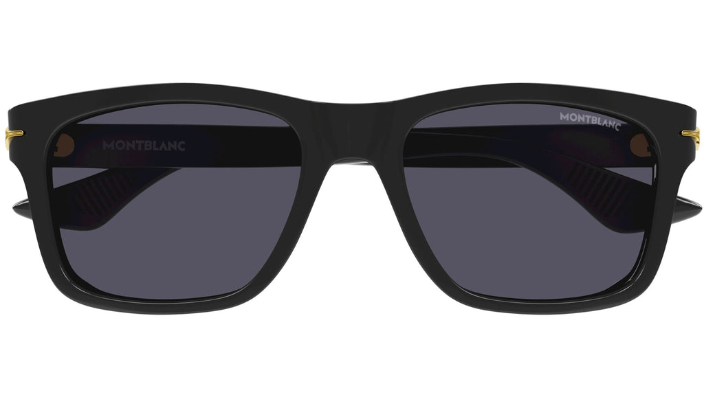 Occhiali da sole MONTBLANC MB0263S Shiny solid black