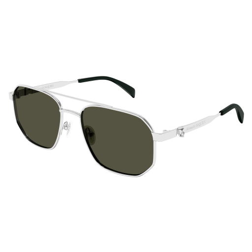 Occhiali da sole ALEXANDER MCQUEEN AM0458S ARGENTO
