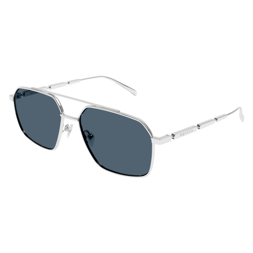 Occhiali da sole ALEXANDER MCQUEEN AM0477S ARGENTO2
