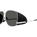 Occhiali da sole SAINT LAURENT SL 653 LEON LEATHER SPOILER ARGENTO