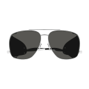 Occhiali da sole SAINT LAURENT SL 653 LEON LEATHER SPOILER ARGENTO