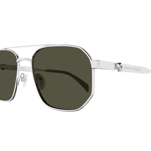 Occhiali da sole ALEXANDER MCQUEEN AM0458S ARGENTO
