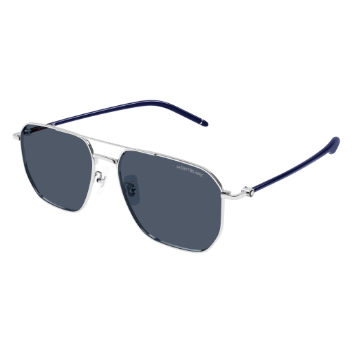 Occhiali da sole MONTBLANC MB0367SA ARGENTO2