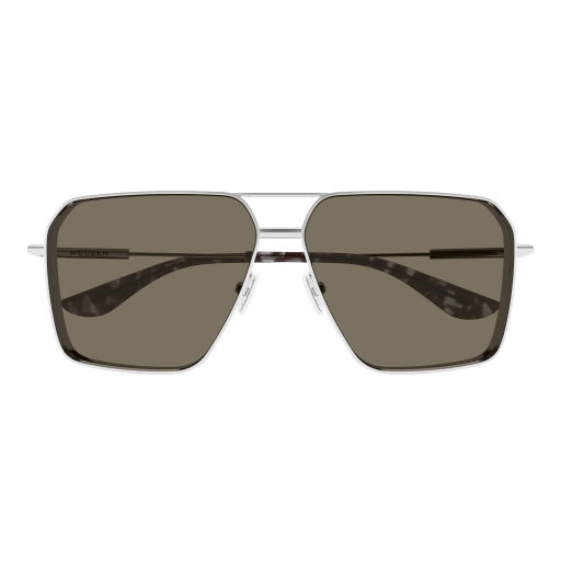 Occhiali da sole ALEXANDER MCQUEEN AM0500S ARGENTO2