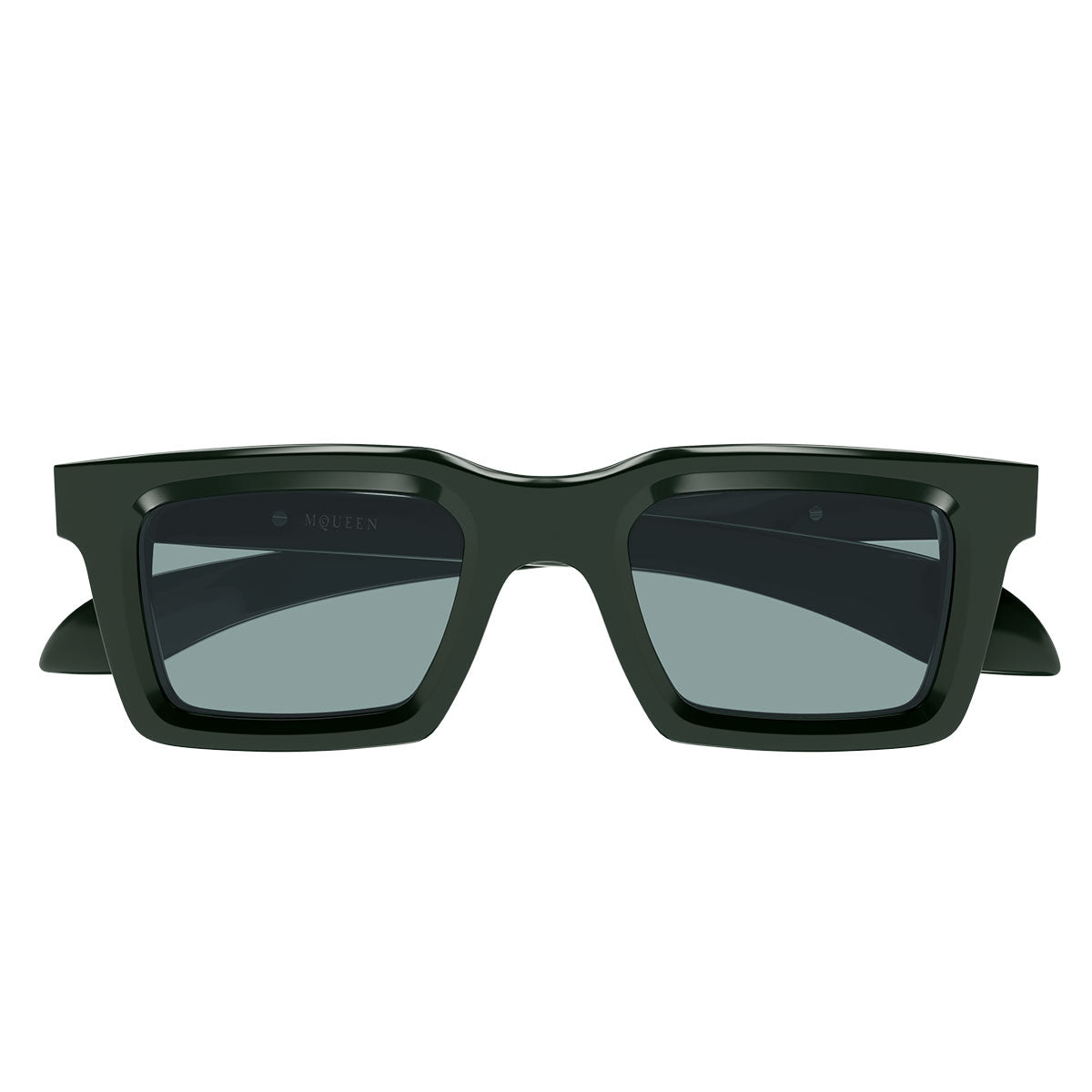 Alexander McQueen Occhiali da Sole AM0506S 004 Verde/Verde Uomo
