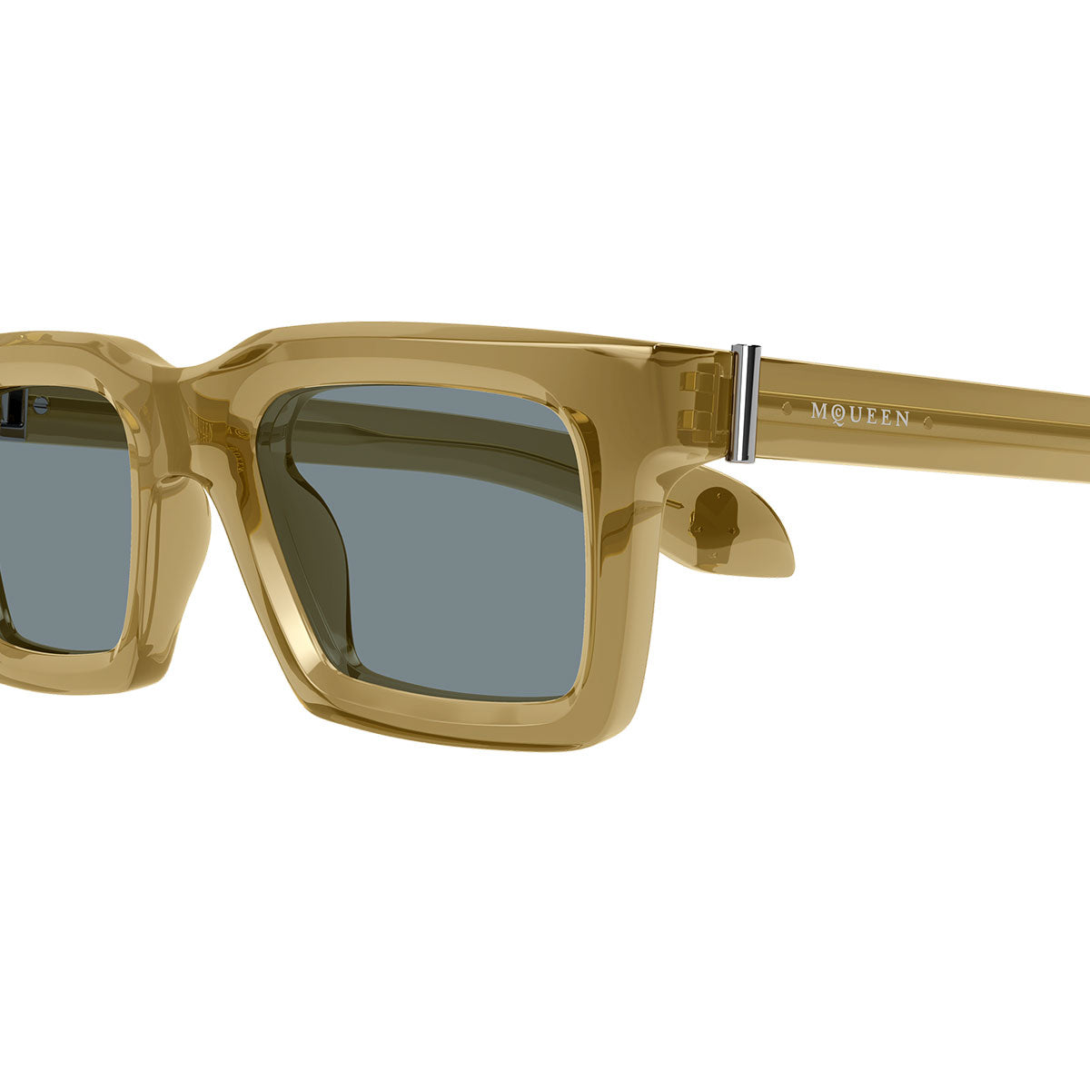 Alexander McQueen Occhiali da Sole AM0506S 007 Marrone/Grigio Uomo