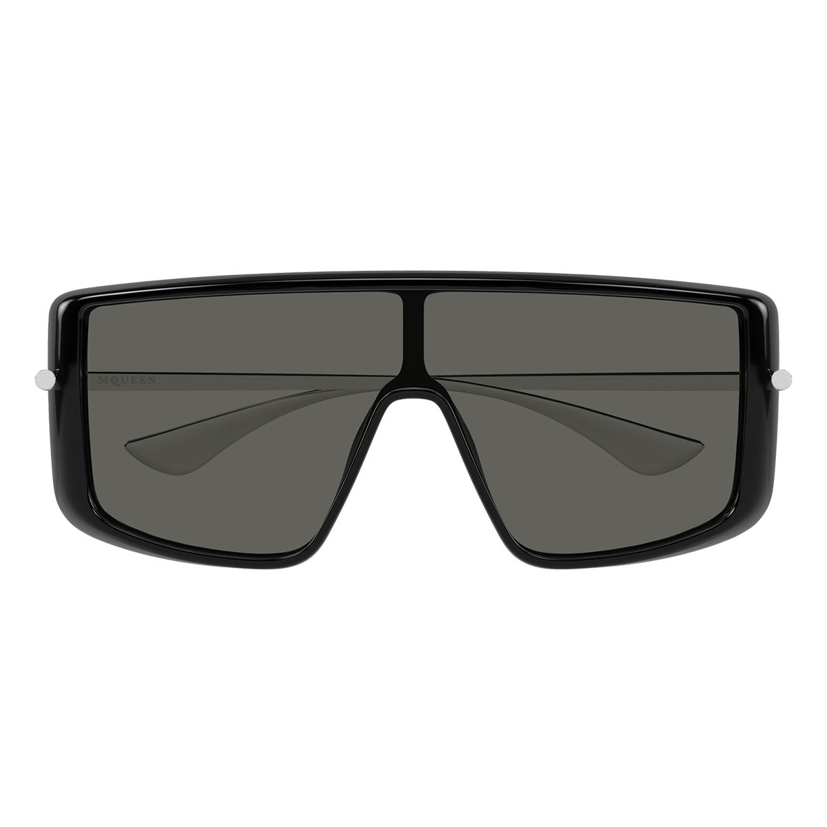 Alexander McQueen Occhiali da Sole AM0524S 001 Argento Nero/Grigio Unisex