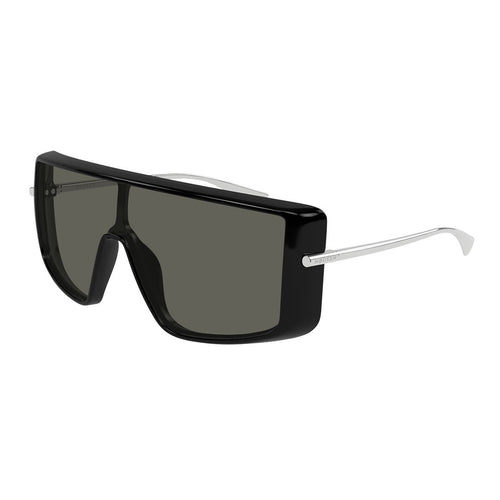 Alexander McQueen Occhiali da Sole AM0524S 001 Argento Nero/Grigio Unisex