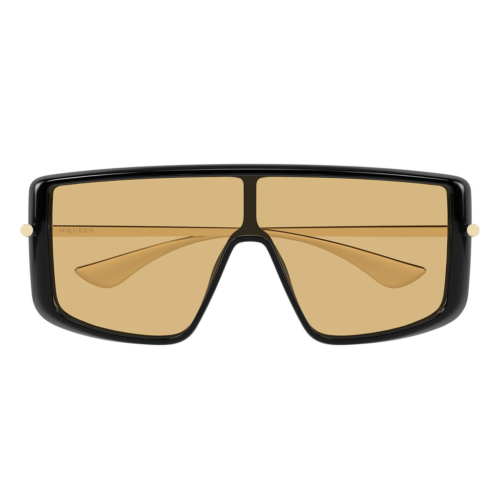 Alexander McQueen Occhiali da Sole AM0524S 004 Oro Nero/Arancione Unisex