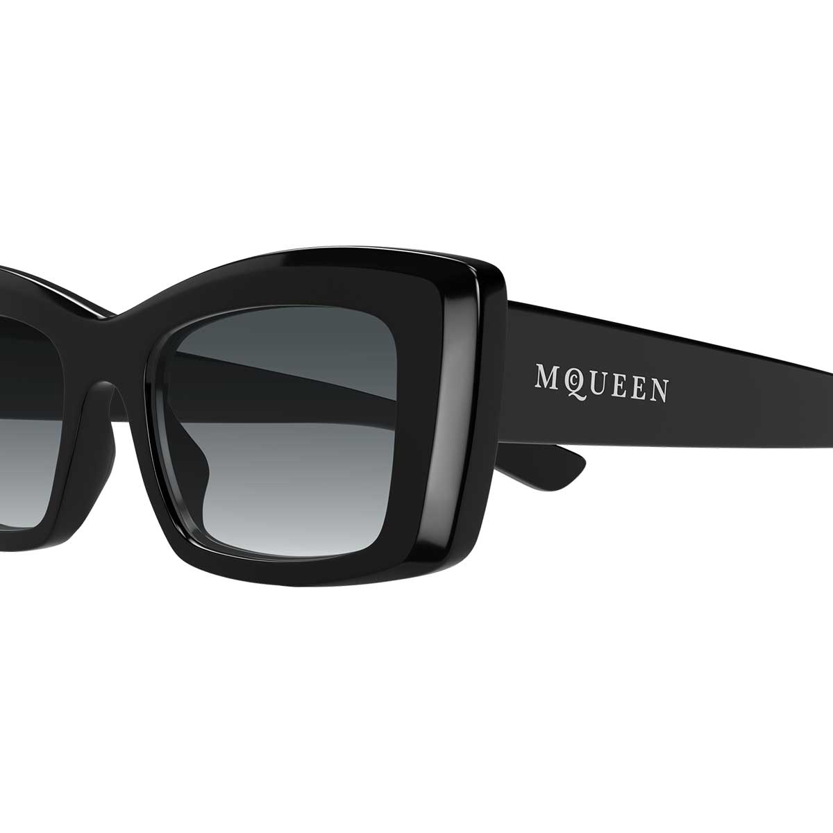 Alexander McQueen Occhiali da Sole AM0526S 001 Nero/Grigio Donna 3