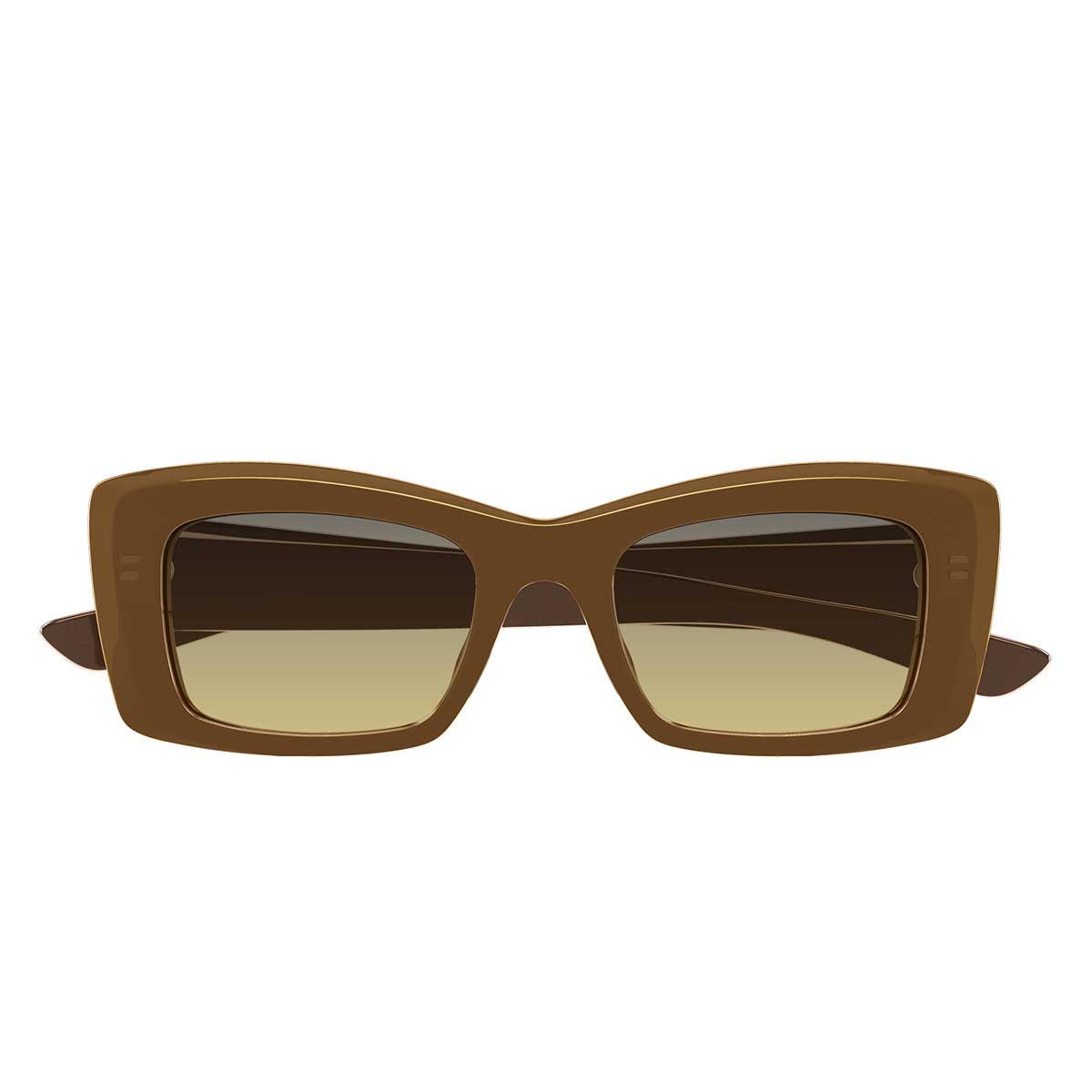 Alexander McQueen Occhiali da Sole AM0526S 003 Marrone/Marrone Donna
