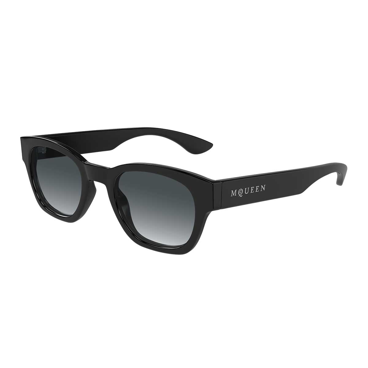 Alexander McQueen Occhiali da Sole AM0530S 001 Nero/Grigio Uomo 2
