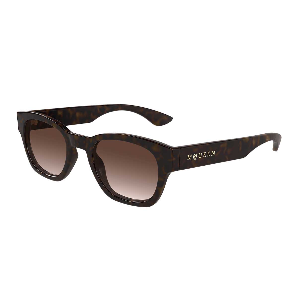 Alexander McQueen Occhiali da Sole AM0530S 002 Marrone/Marrone Uomo 2