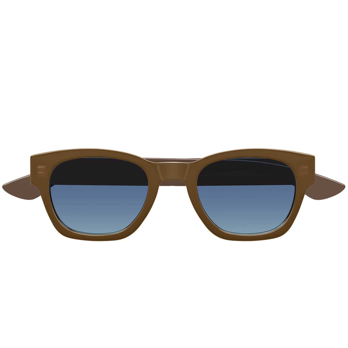 Alexander McQueen Occhiali da Sole AM0530S 003 Marrone/Blu Uomo