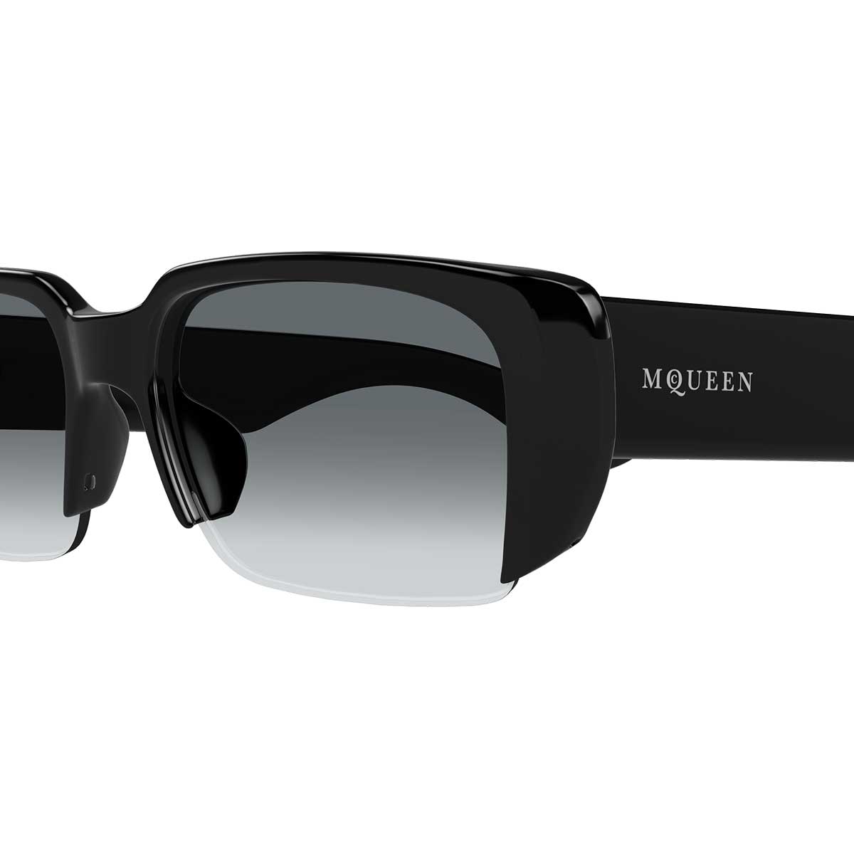 Alexander McQueen Occhiali da Sole AM0532S 001 Nero/Grigio Unisex 3