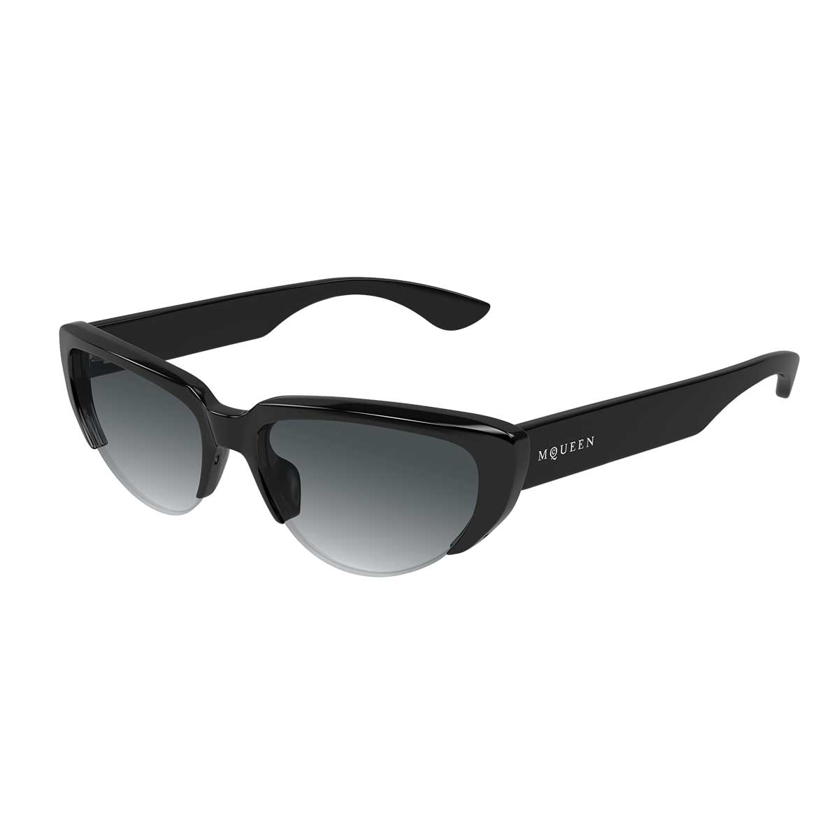 Alexander McQueen Occhiali da Sole AM0533S 001 Nero/Grigio Donna 2
