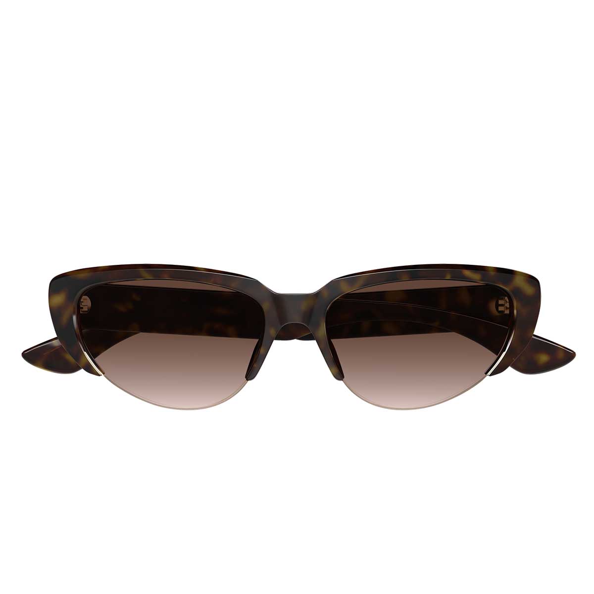 Alexander McQueen Occhiali da Sole AM0533S 002 Marrone/Marrone Donna