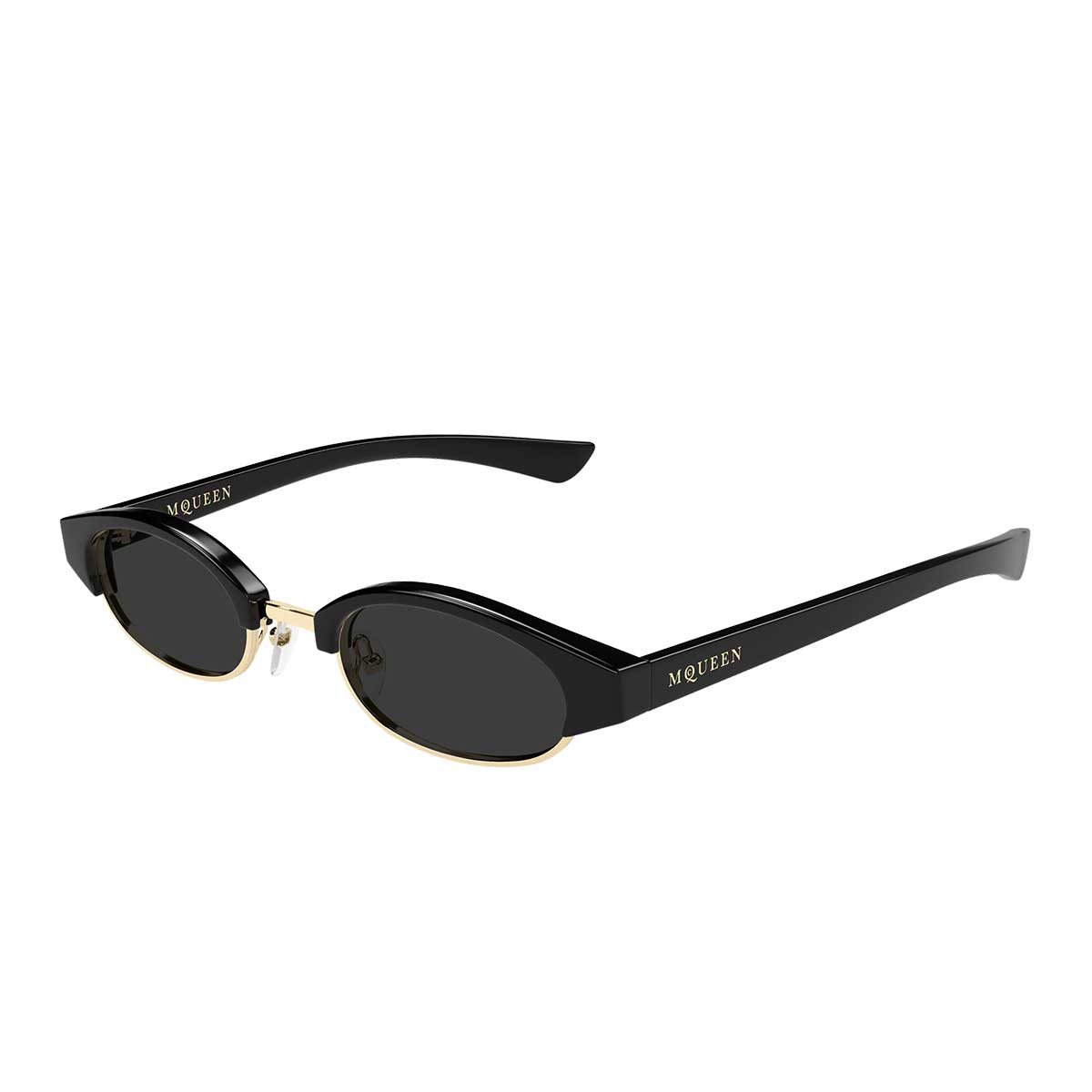 Alexander McQueen Occhiali da Sole AM0534S 001 Nero/Grigio Unisex 2