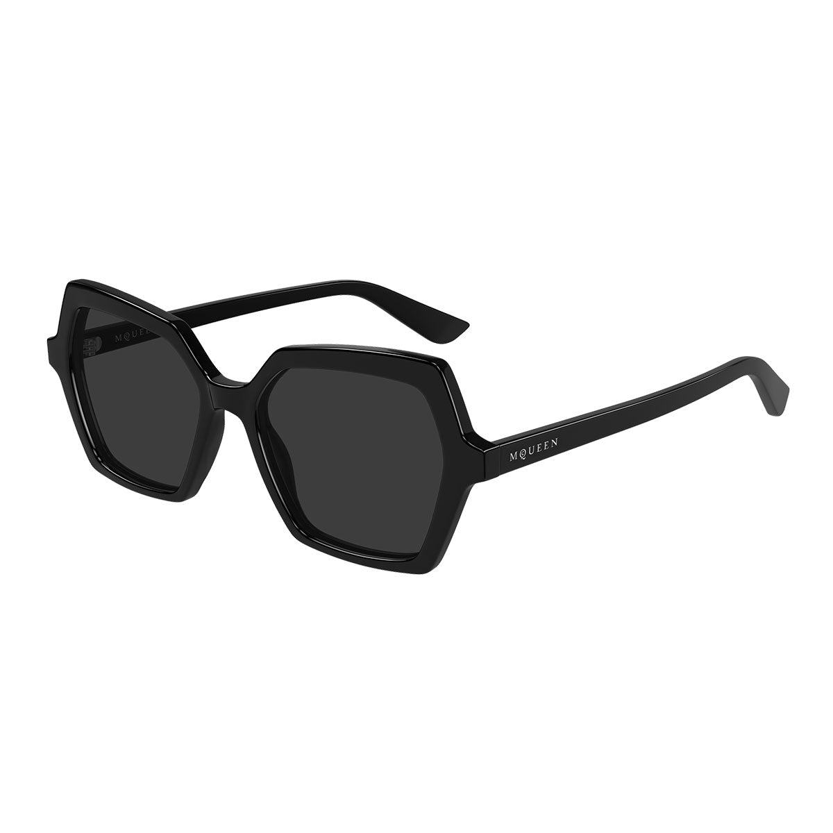 Alexander McQueen Occhiali da Sole AM0537S 001 Nero/Grigio Donna
