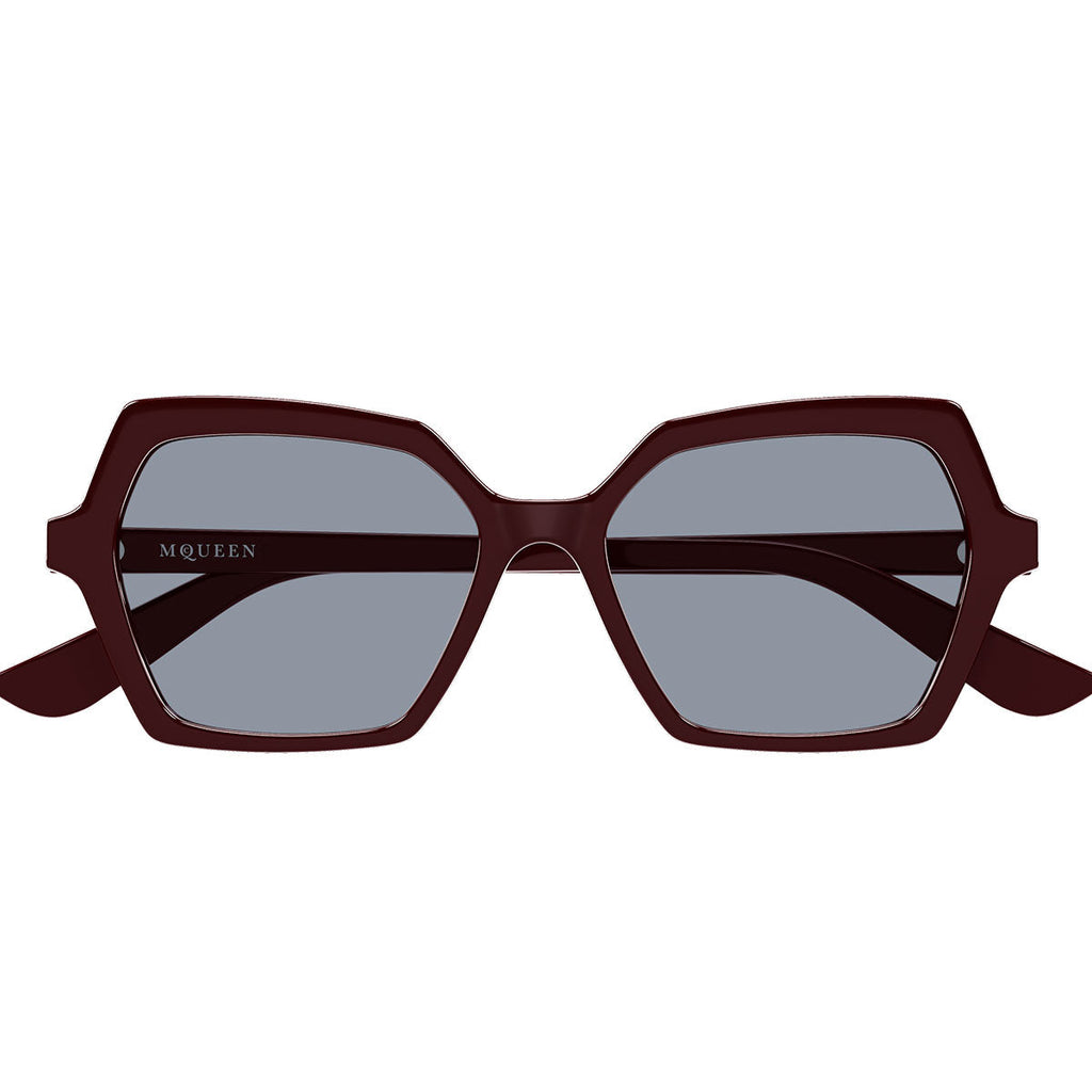 Alexander McQueen Occhiali da Sole AM0537S 004 Rosso/Azzurro Donna