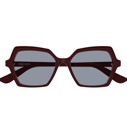 Alexander McQueen Occhiali da Sole AM0537S 004 Rosso/Azzurro Donna