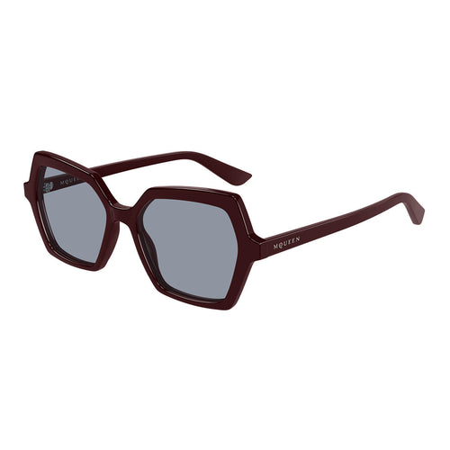 Alexander McQueen Occhiali da Sole AM0537S 004 Rosso/Azzurro Donna 2